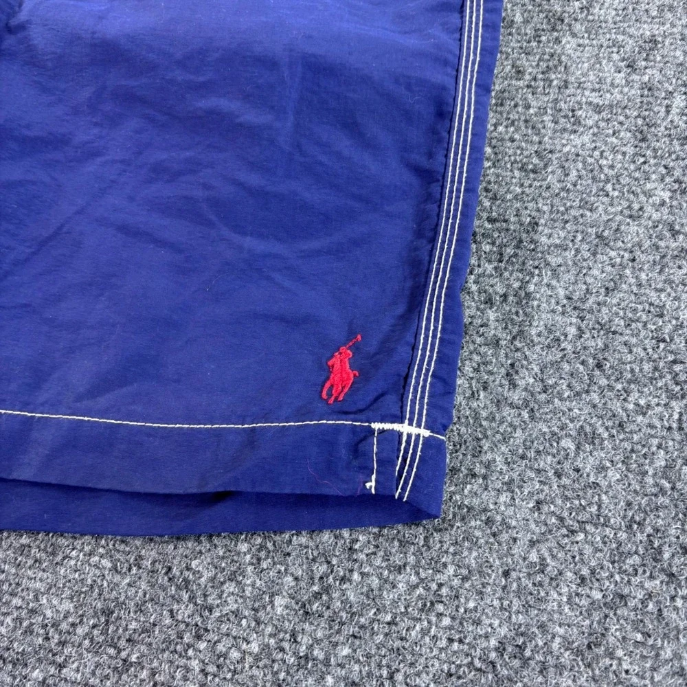 Polo Ralph Lauren Swim Trunks Mens XL Navy Blue Cargo Mesh Lined Board Shorts